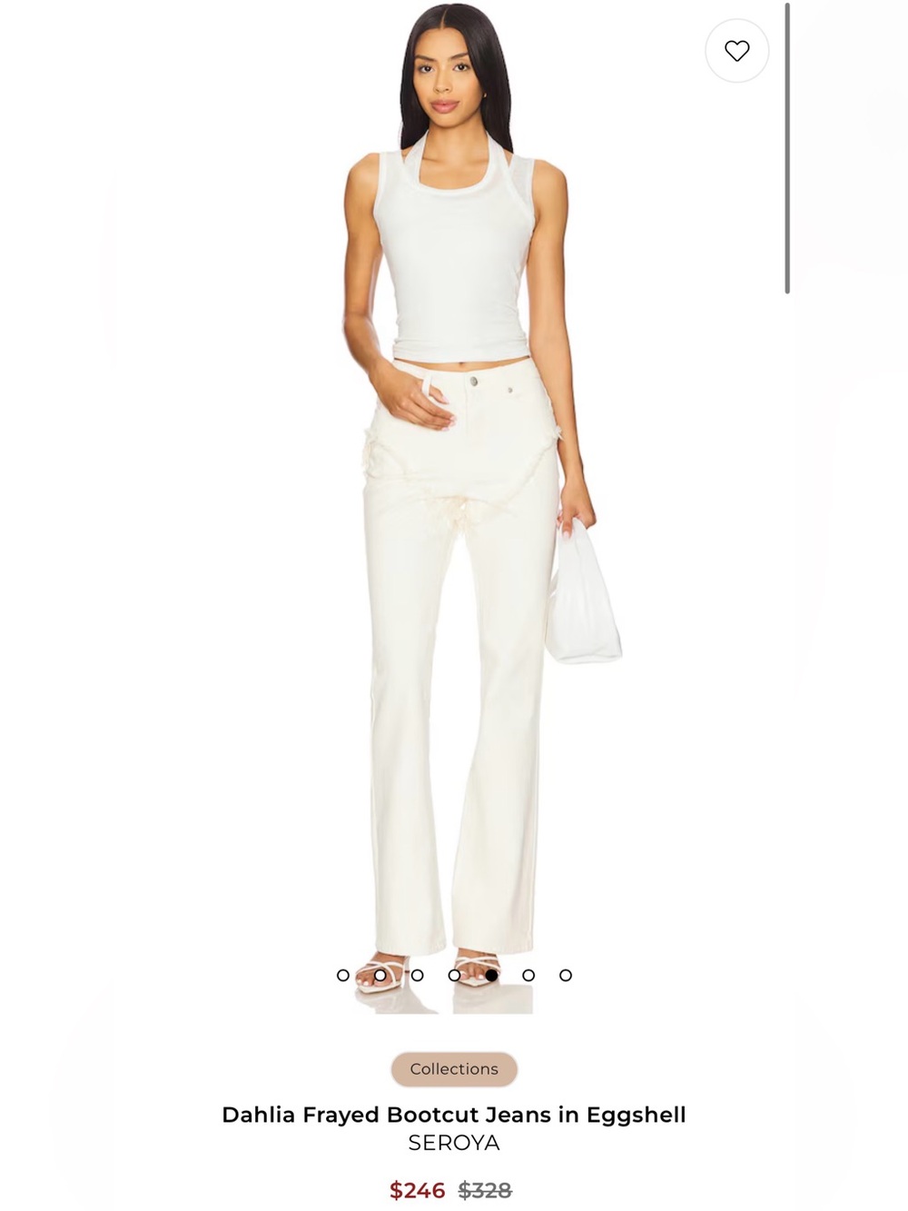 Seroya Dahlia frayed flare jeans - Picture 4 of 7